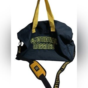 Ass Holes Live forever Emotional Baggage gym travel duffel bag adjustable strap